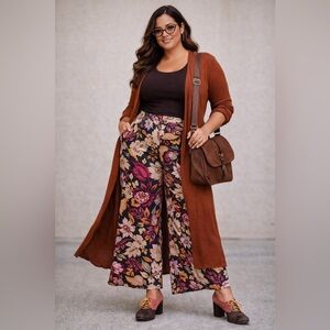 ANTHROPOLOGIE - Statement Suede Pink and Brown Heels 7.5